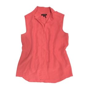 🍹NIC+ZOE HOT CORAL SLEEVELESS BLOUSE TOP